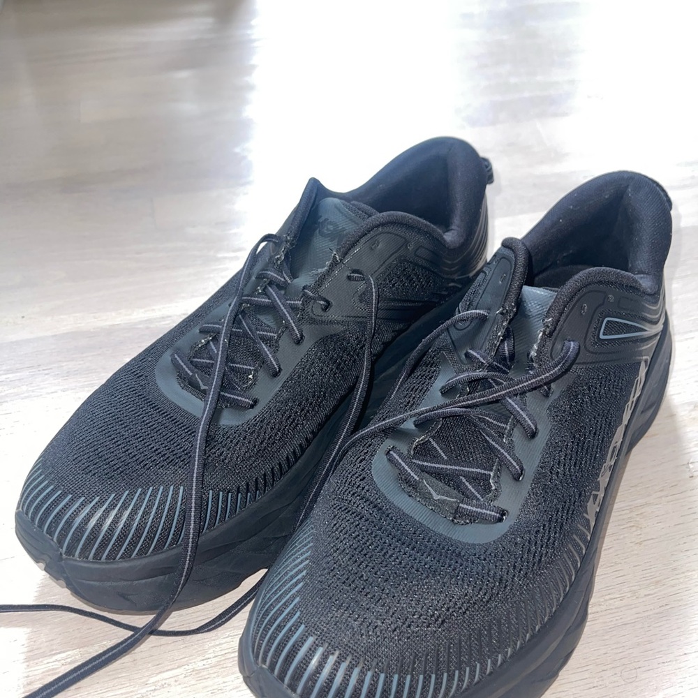 Hoka Black Athletic Shoes Lightweight Performance